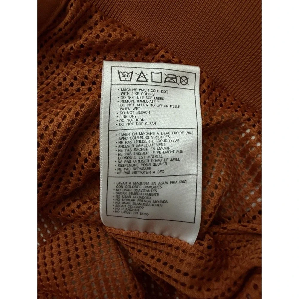 Nike Teams Texas Longhorns Full Zip Windbreaker Jacket Burnt Orange Mens Large